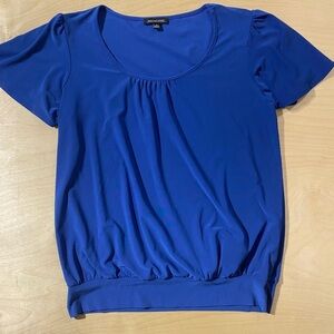 Notations Royal Blue Short Sleeve Top Small (QL)